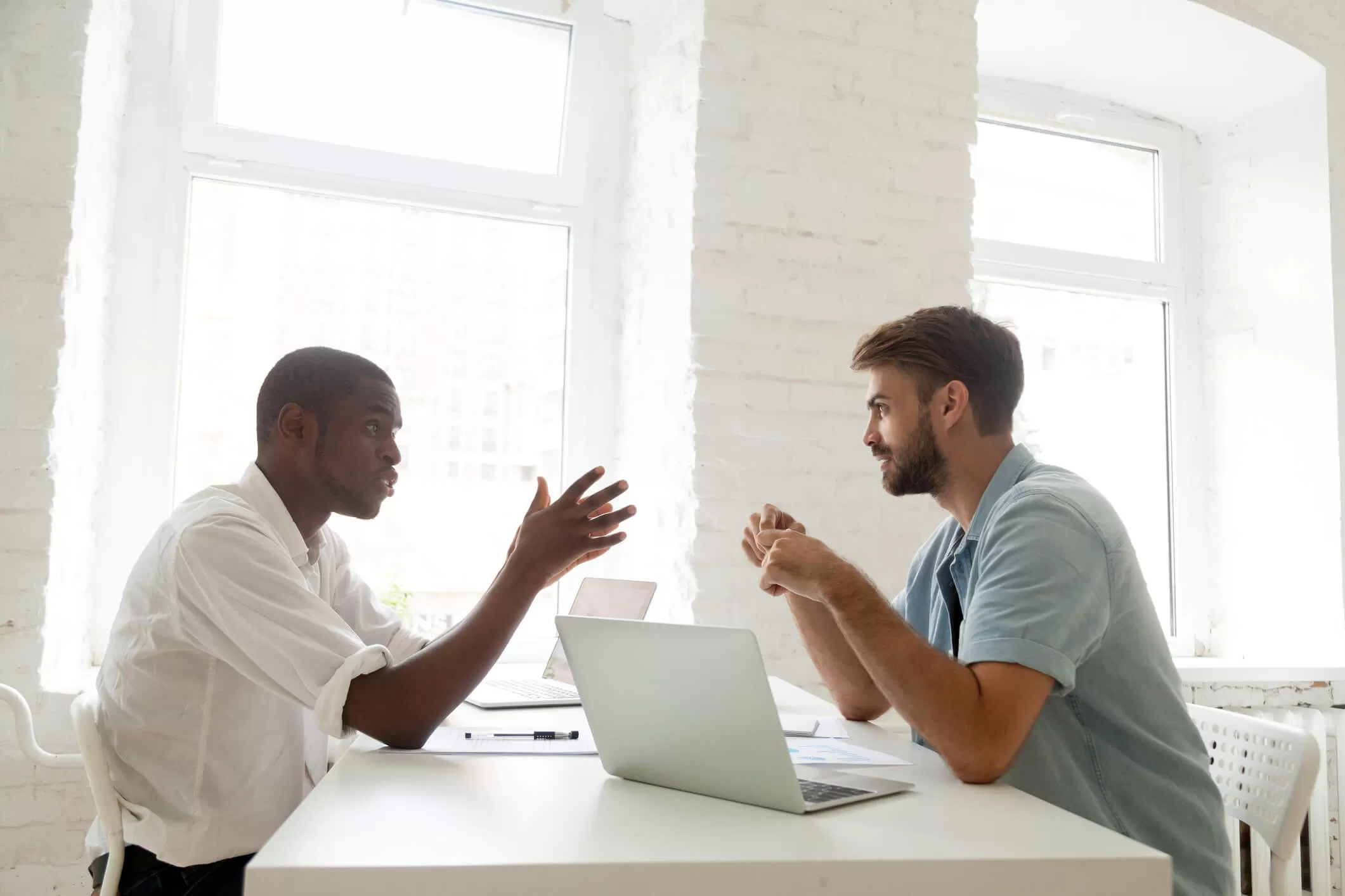 An image of a person speaking to a family law lawyer.