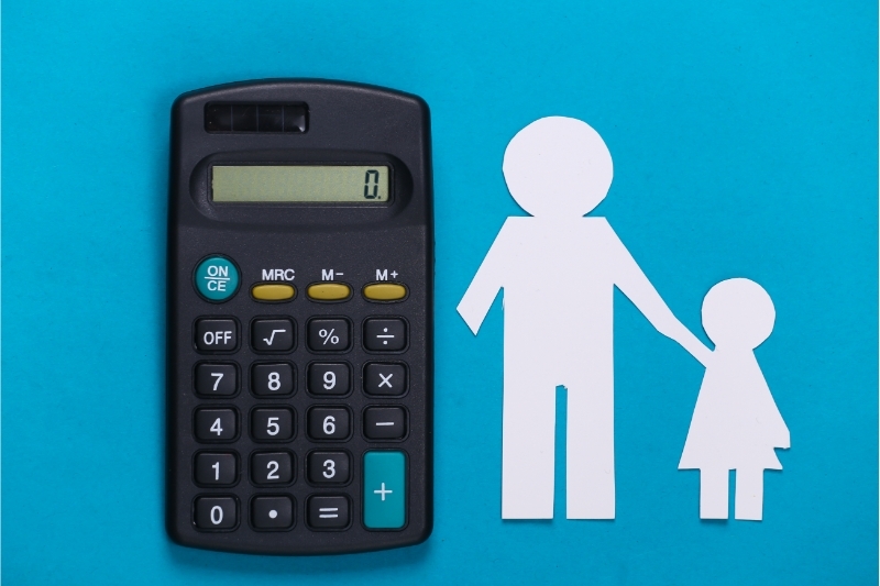 An image of a calculator for spousal maintenance.